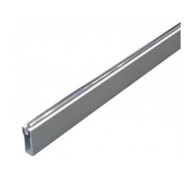 BARRA COLGAR CON GOMA PLATA MATE TIRA 3M