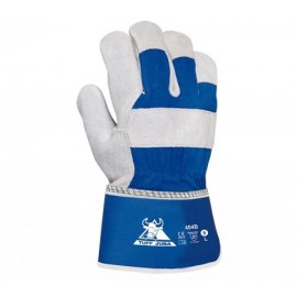 COW SUEDE LEATHER AND CANVAS GLOVE