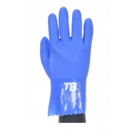 GUANTES DE PVC AZUL TRIPLE BAÑO