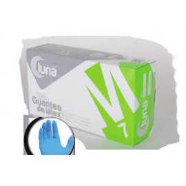 GUANTE VINILO LUNA AZUL SIN POLVO