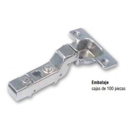 BISAGRA MURANO "AMORTIGUACION" 110º-SUPERACODADA TACO1 REGULACION CAM-CLIP ON-48/6-TACO10