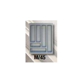 CUBERTERO M/45 BLANCO MURANO INOX