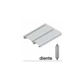 CARRIL BAJO 75-DIENTE CBD75 6m. PLATA MATE