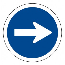 SEÑAL MOPU "SENTIDO OBLIGATORIO" 60CM N1