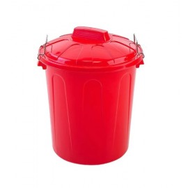 TRASH BIN 51LT RED