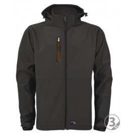 CHAQUETA SOFTSHELL MURRAY NEGRO/NEGRO 2XL