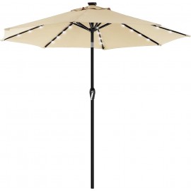 PARASOL D300CM C/CHIMENEA Y LUCES LED