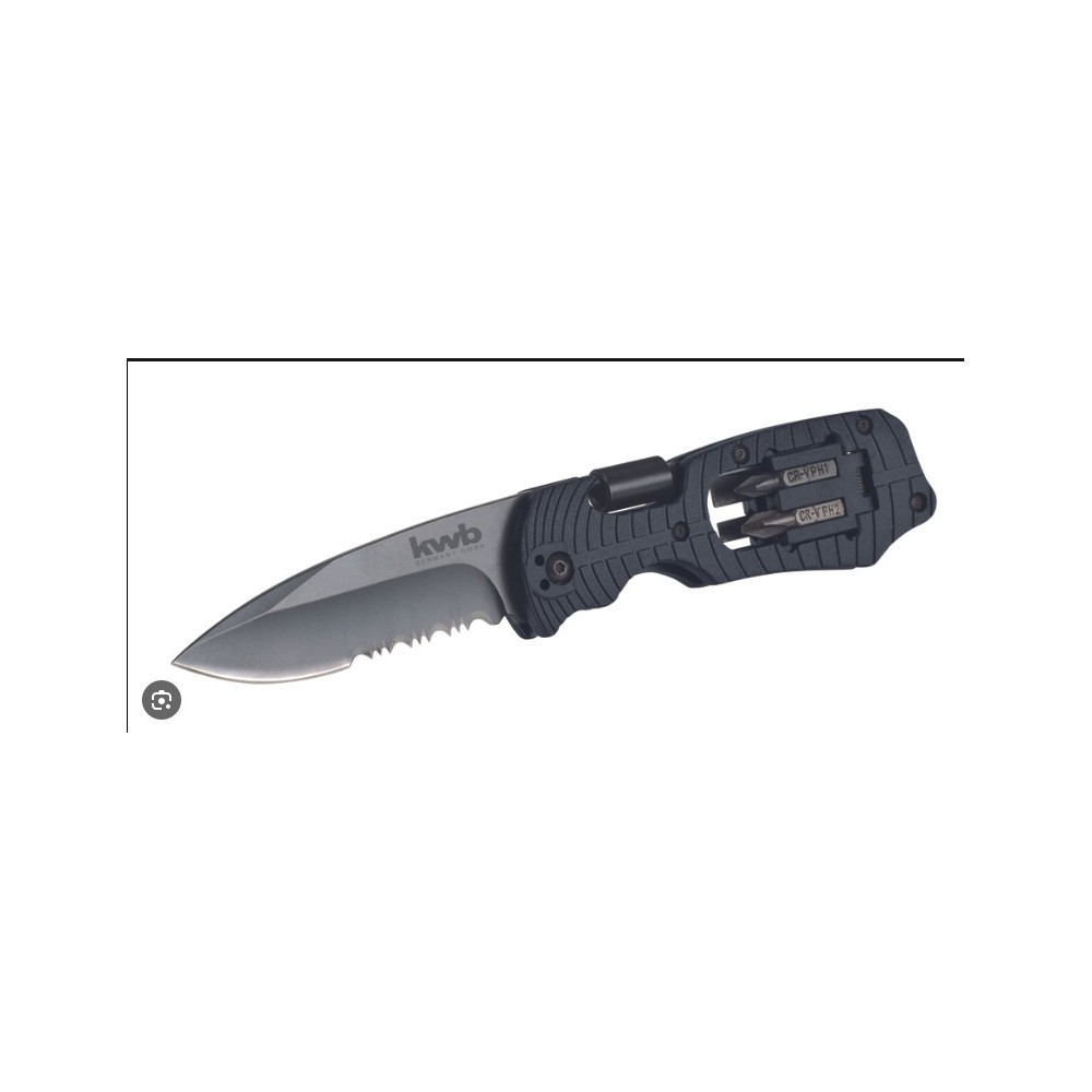 CUCHILLO PLEGABLE INOX 3EN1 4 PUNTAS