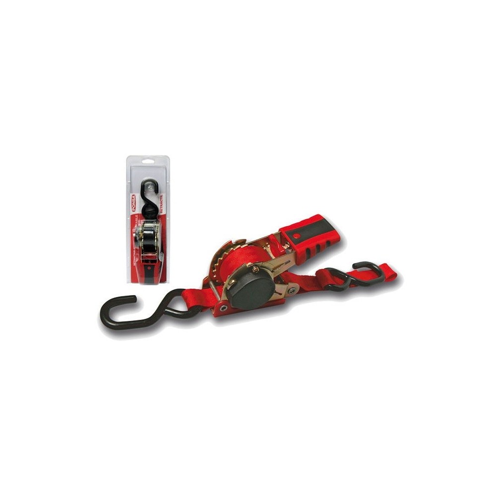 RETRACTABLE RATCHET 25MM 2,4MT WITH CLOSED HOOK