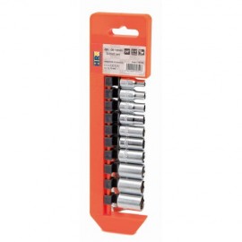 SET OF 1/4 "SOCKET WRENCHES 10 SOCKETS IN HR ALYCO STRIP