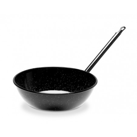 SARTEN HONDA ESMALATADA CON MANGO 38 CM