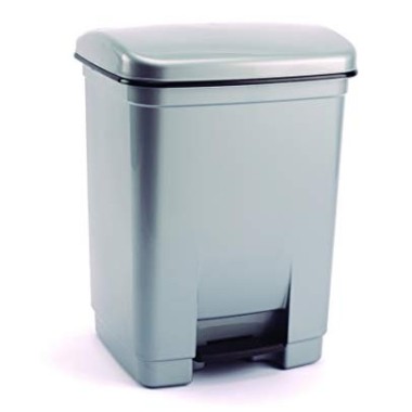 BIN WITH PEDAL 30L GRAY