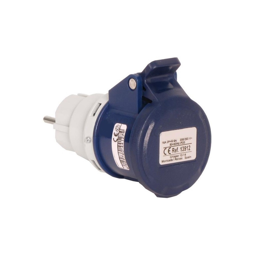 ADAPTADOR CLAVIJA 2P+TTL BASE 2P+T