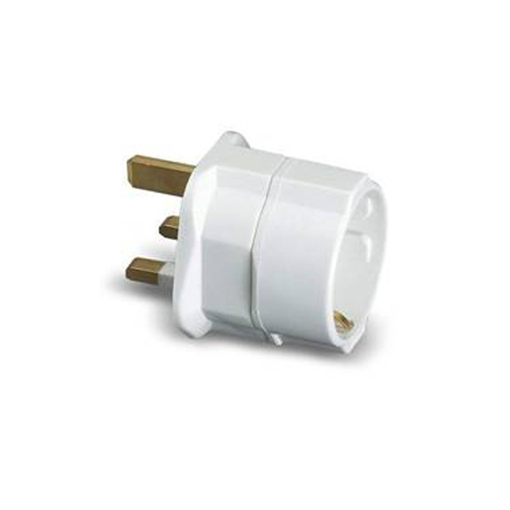 ADAPTADOR INGLES-EUROPEO 10A-250V Ø4