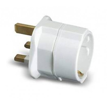 ADAPTADOR INGLES-EUROPEO 10A-250V Ø4
