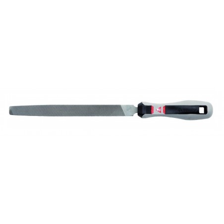 FLAT MECHANICAL FILE WITH BIMATERIAL HANDLE POINT
