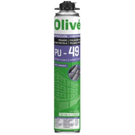 ESPUMA POLIURETANO TEJAS PU-49 750 ML PISTOLA
