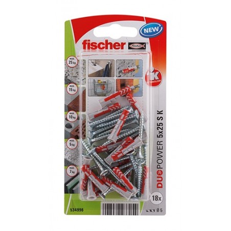 BLISTER DUOPOWER 5X25 S K (18 UNDS/BLISTER)