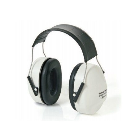 PROTECTOR AUDITIVO WHISPER CUPS BLANCO ARO METAL SNR 28Db