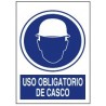 SEÑAL PE 21X29CM - USO OBLIGATORIO DE CASCO