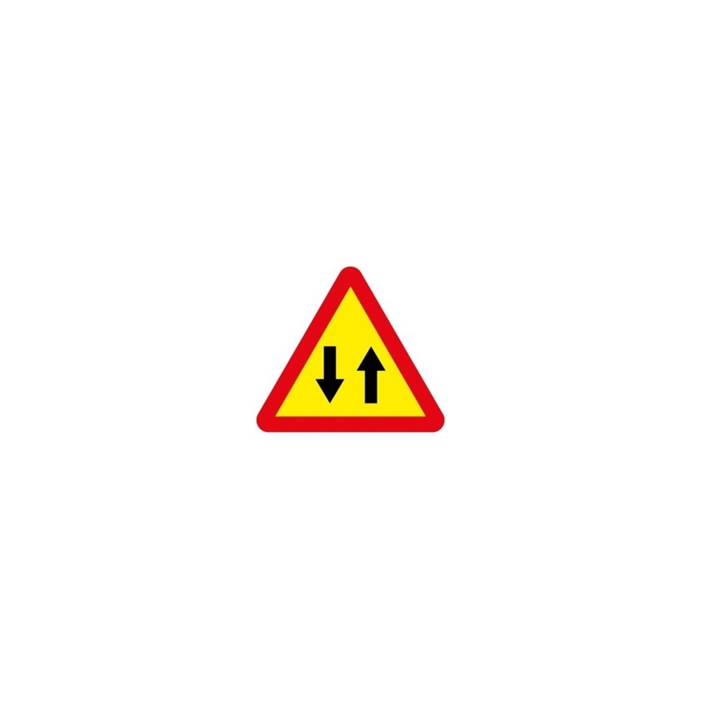 SEÑAL ECO "PELIGRO CIRCULACION DOS SENTIDOS"(AMA)