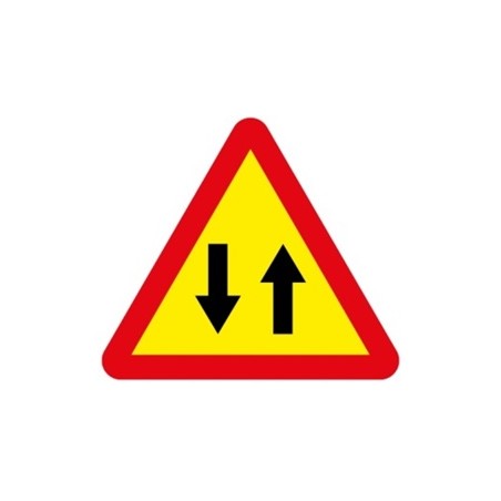 SEÑAL ECO "PELIGRO CIRCULACION DOS SENTIDOS"(AMA)