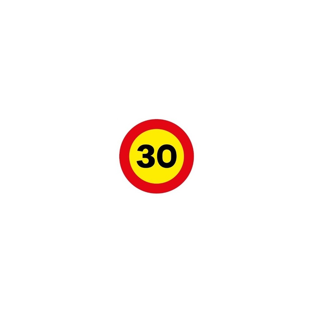 SEÑAL ECO "VELOCIDAD MAXIMA 30 KM"(AMA)