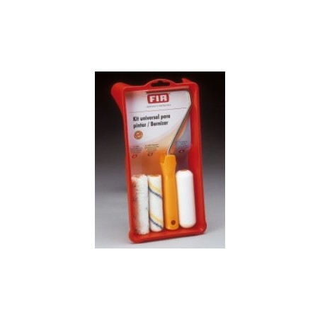 PAINT AND VARNISH KIT 3 MINI ROLLER + ROD