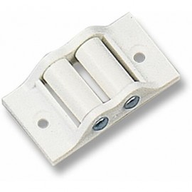 PASACINTAS PLASTICO BLANCO RODILLO DE NYLON C-22 MM.