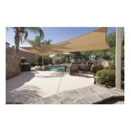 KIT SOMBREO POLIESTER 160 GR 3,6*3,6 CUADRADO BEIGE