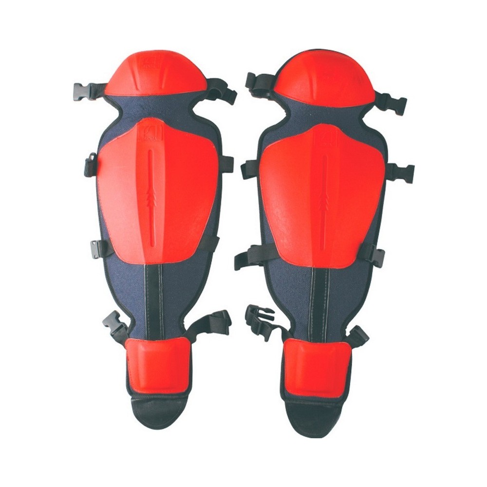 ESPINILLERAS CON RODILLERA ROJA