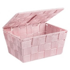 CESTO ADRIA CON TAPA ROSA