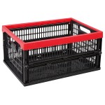 CAJA PLEGABLE NEGRO/ROJO 47X34XH24