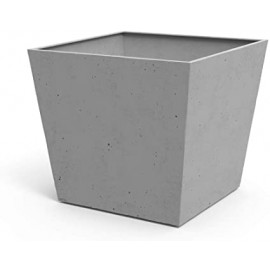 MACETA BETON DE BASE CUADRADA 60L GRIS