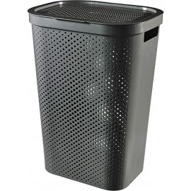 CESTO DE ROPA INFINITY 60L DOTS GRIS RECYCLED