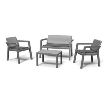 SET EMILY (2 ARMCHAIRS, SOFA AND TABLE)