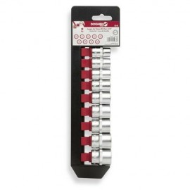 JUEGO 9 UDS VASO BIHEXAGONAL 3/8