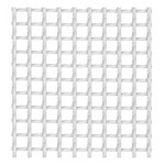 MINI-ROLLO MALLA CUADRADA 1X3 M CUADRO 0.50 CM BLANCO