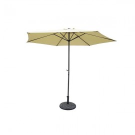 SOMBRILLA ALUMINIO MANIVELA LUXE 300 BEIGE