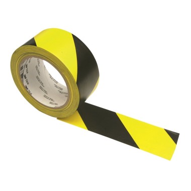 3M ™ Vinyl Tape with Security Stripes 766, Yellow / Black, 50mm x 33m