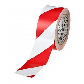 3M ™ Vinyl Tape with Security Stripes 767, Red / White, 50 mm x 33 m