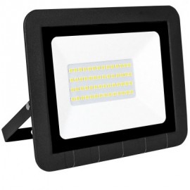 PROYECTOR LED PLANO NEGRO 30W FRIA