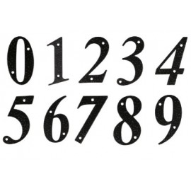 NUMERO 0-4" NEGRO DISPLAY