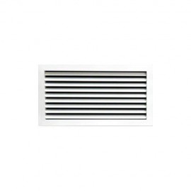 GRILLE FIXED SLATE 45º WHITE 400x150 MM