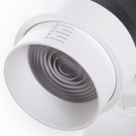 FOCO CARRIL LED MONOFASICO APERTURA VARIABLE 10-60º 30W 2700Lm 50000H ATHENA BLANCO CALIDO