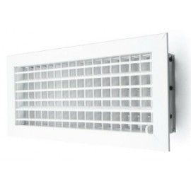 DOUBLE LAMA WHITE GRILLE 300X100MM