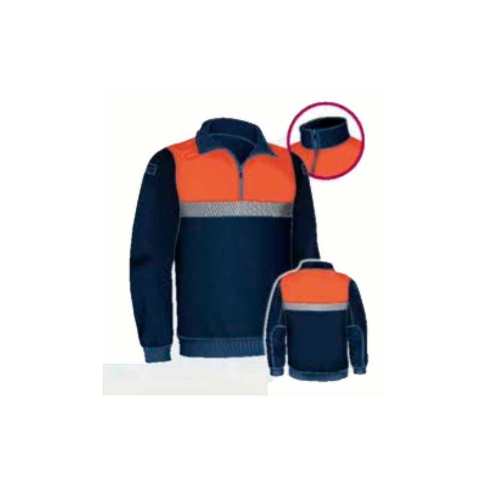 JERSEY POLAR ANCARES MARINO/NARANJA FLUOR L