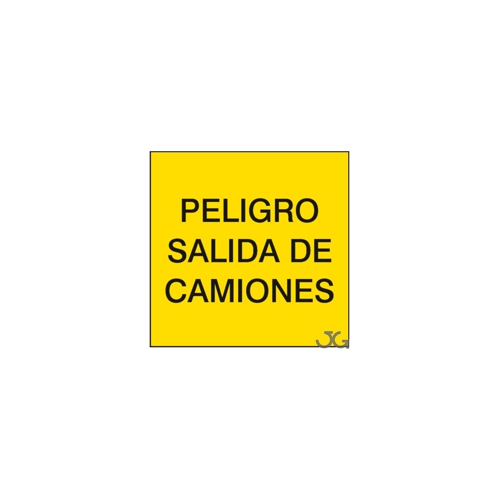 SEÑAL "PELIGRO SALIDA DE CAMIONES" ECO 50