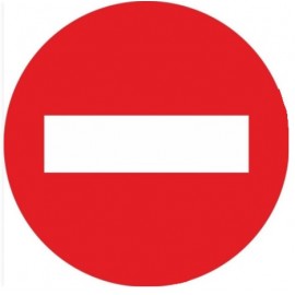 SEÑAL VIAL METALICA PROHIBIDO EL PASO 500MM