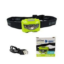 LINTERNA CABEZA DE LED C/SENSOR 3W